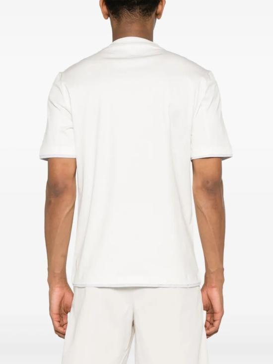 26SS 브루넬로 쿠치넬리 반팔 티셔츠 M0B137427 CA819 OFFWHITE - BRUNELLO CUCINELLI