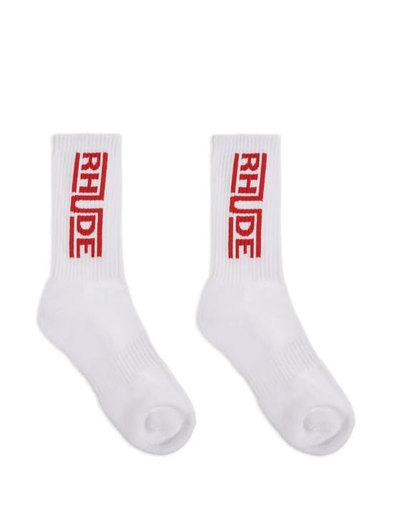 26SS 루드 양말 RHPS26SO04750 3030 WHITERED - RHUDE