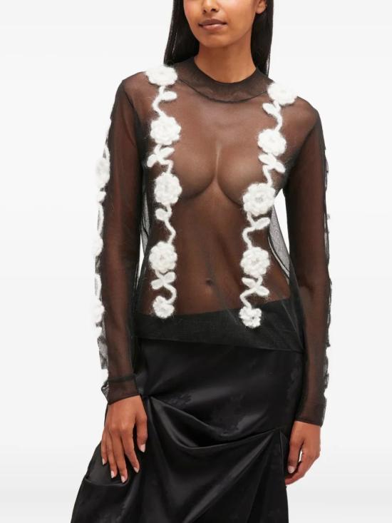 25FW 가니 반팔 티셔츠 K2649 099BLACK - GANNI