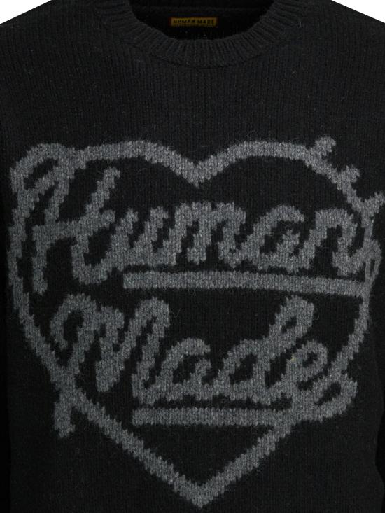 25FW 휴먼메이드 스웨터 HM30CS035BLACK DOM - HUMANMADE