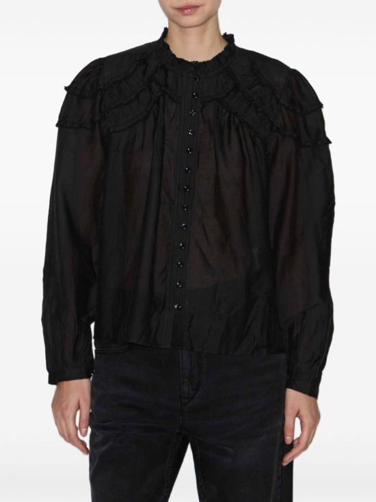 26SS 이자벨마랑에뚜왈 셔츠 HT0681FB B3J04E01BK Black - ISABEL MARANT ETOILE
