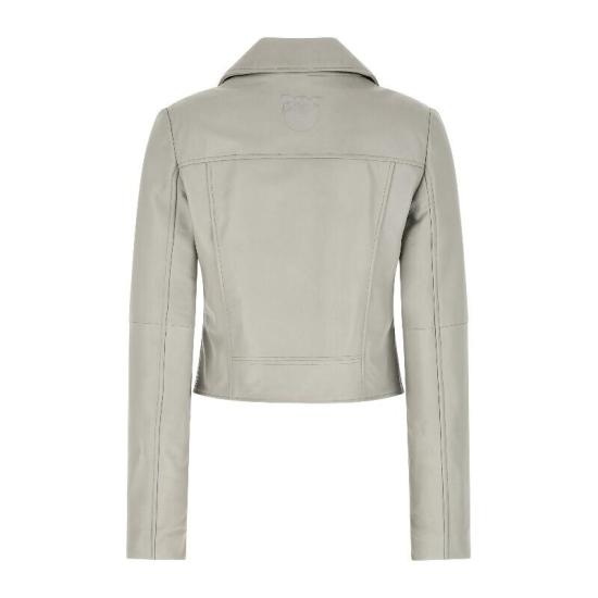 26SS 핑코 가죽 자켓 106247A32I I18 Grigio colomba - PINKO