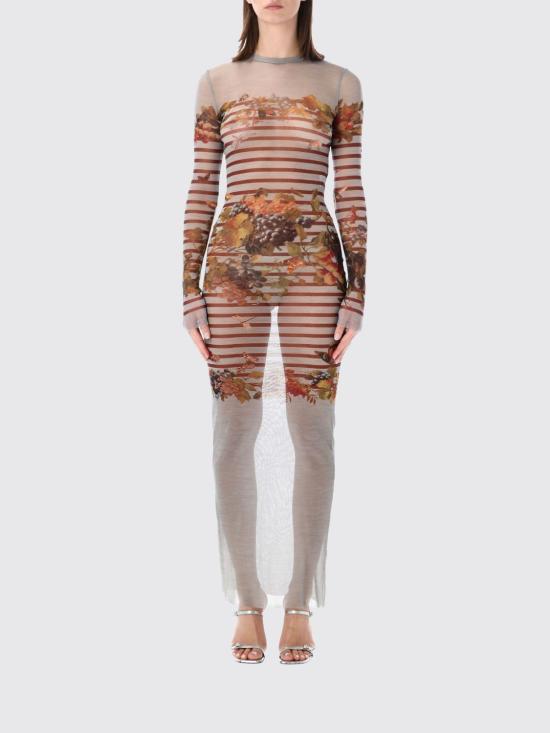 26SS 장 폴 고티에 롱 원피스 DR113M014P 5690 Blue