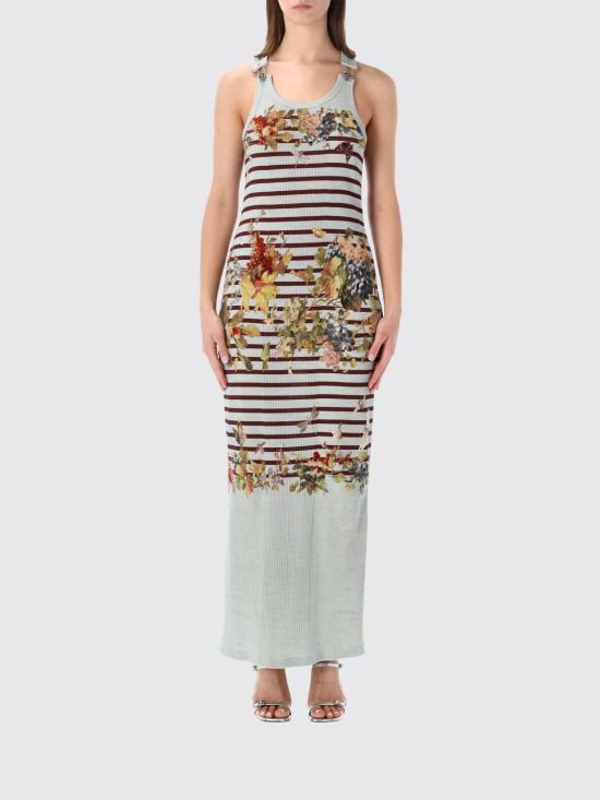 26SS 장 폴 고티에 롱 원피스 DR120J041P 5690 Blue