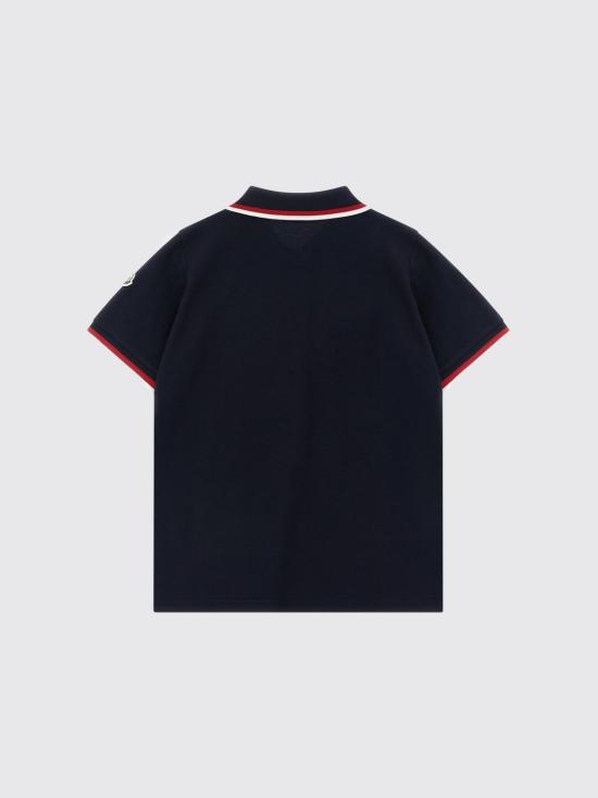 26SS [키즈] 몽클레어 폴로 셔츠 8A000038496W 778 Blue - MONCLER