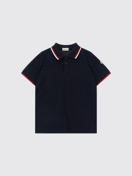 26SS [키즈] 몽클레어 폴로 셔츠 8A000038496W 778 Blue