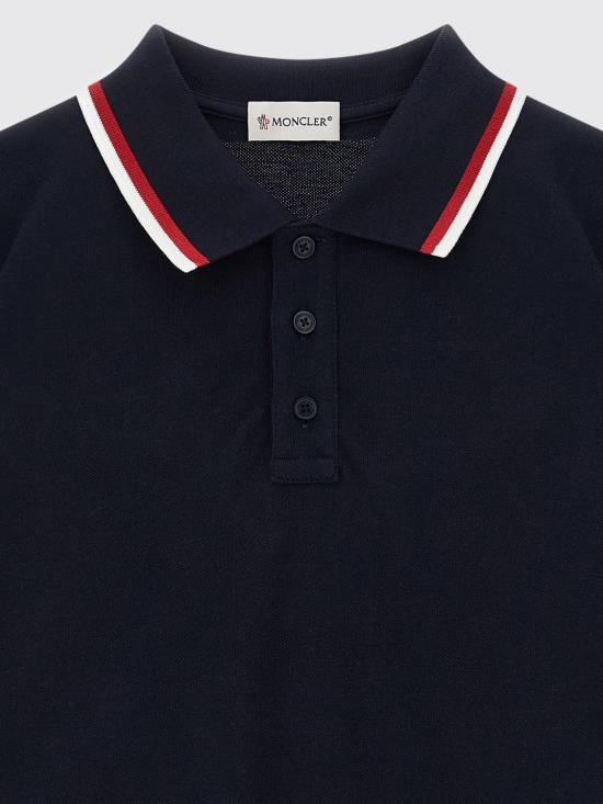 26SS [키즈] 몽클레어 폴로 셔츠 8A000038496W 778 Blue - MONCLER