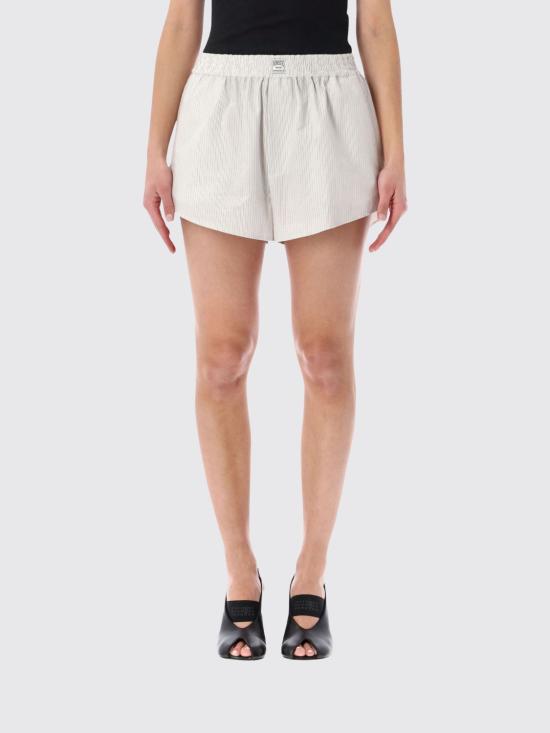 26SS MM6 메종마르지엘라 포플린 코튼 쇼츠 S52MU0134M35730 001F White