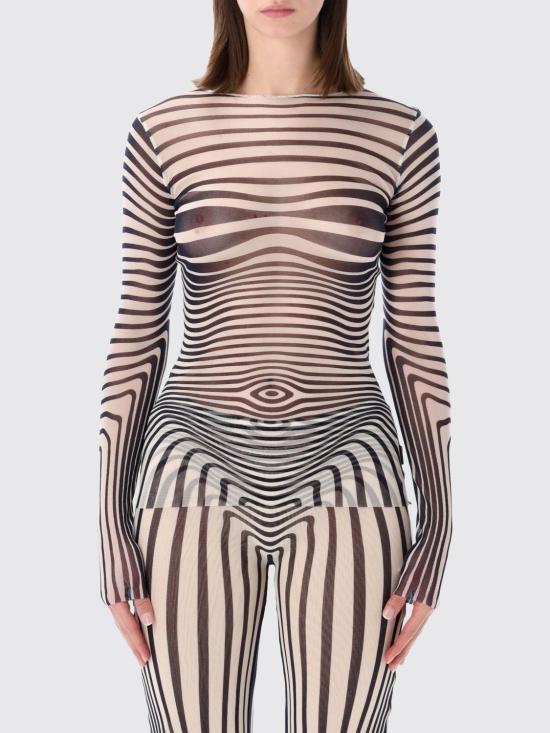 26SS 장 폴 고티에 긴팔 티셔츠 TO446M019P 0359 Multicolor