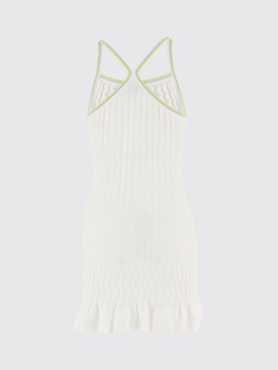 26SS 카사블랑카 롱 원피스 WSP26KW1246 01 White - CASABLANCA