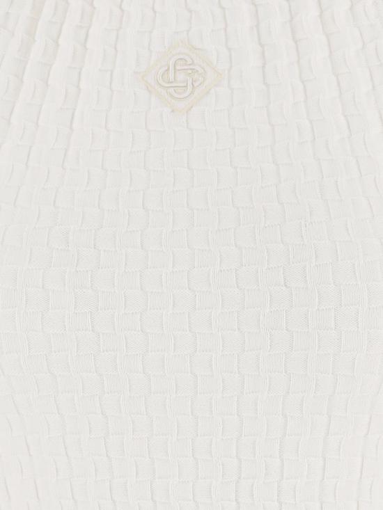 26SS 카사블랑카 롱 원피스 WSP26KW1246 01 White - CASABLANCA