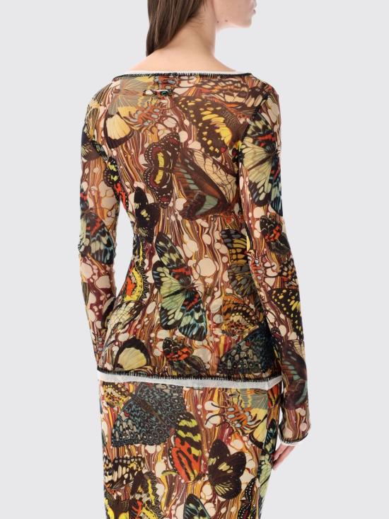 26SS 장 폴 고티에 긴팔 티셔츠 TO448M020P 1090 Yellow - JEAN PAUL GAULTIER