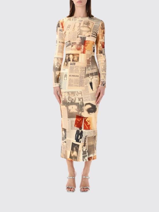 26SS 장 폴 고티에 롱 원피스 DR104J026P 030830 Ecru