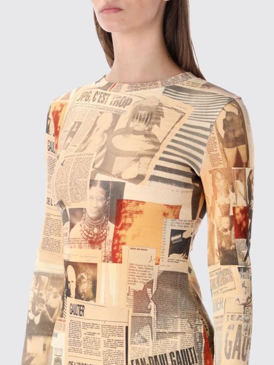 26SS 장 폴 고티에 롱 원피스 DR104J026P 030830 Ecru - JEAN PAUL GAULTIER