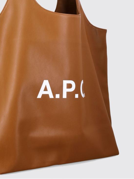 26SS 아페쎄 나논 로고 토트백 M61565PUAAT CAB Brown - A.P.C.
