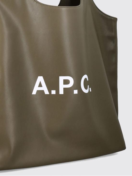 26SS 아페쎄 나논 로고 토트백 M61565PUAAT JAC Kaki - A.P.C.