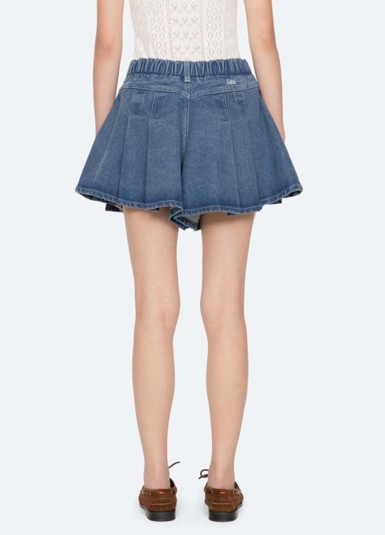  씨뉴욕 데님 숏팬츠 씨 니 스타시아 반바지 - SEA NY