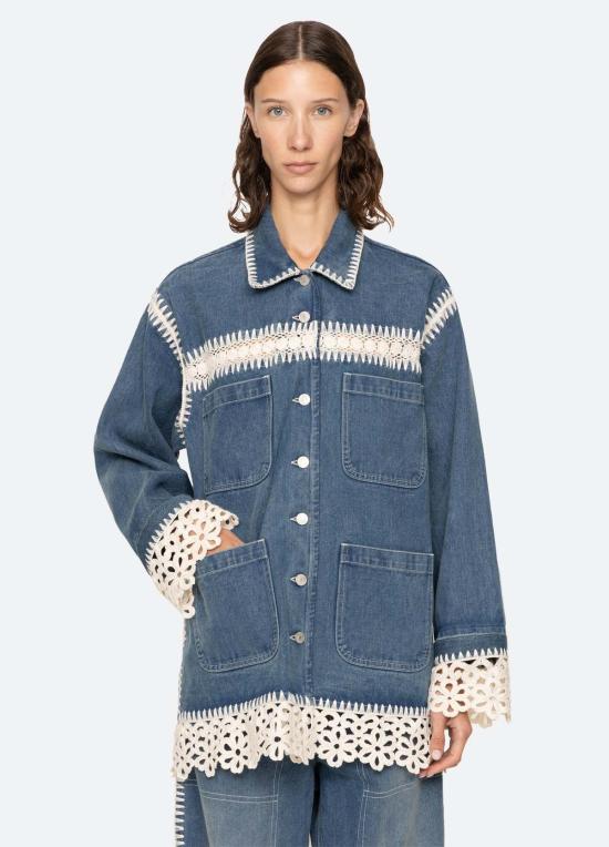  씨뉴욕 데님 자켓 씨 니 스타시아 재킷 - SEA NY