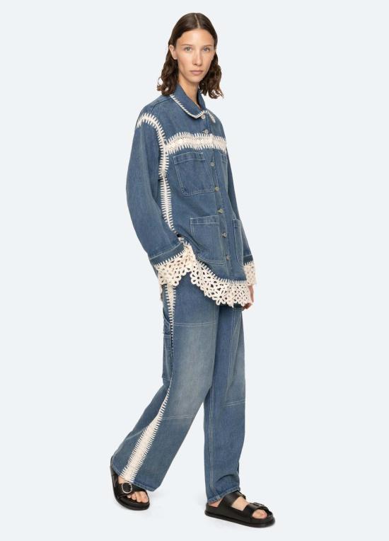  씨뉴욕 데님 팬츠 씨 니 스타시아 진스 블루 - SEA NY