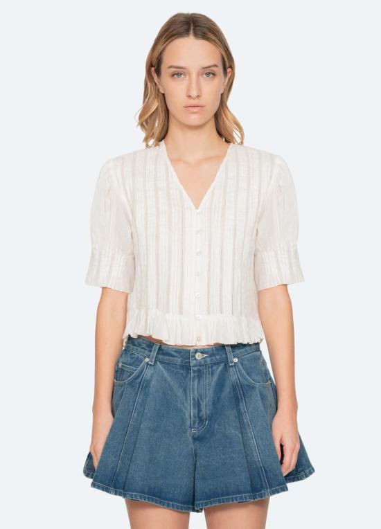  씨뉴욕 블라우스 바다 니 알베르테 탑 - SEA NY