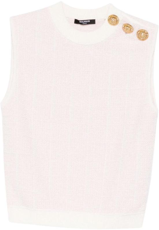 26SS 발망 민소매 티셔츠 GF1AG850KJ48OIB PINK