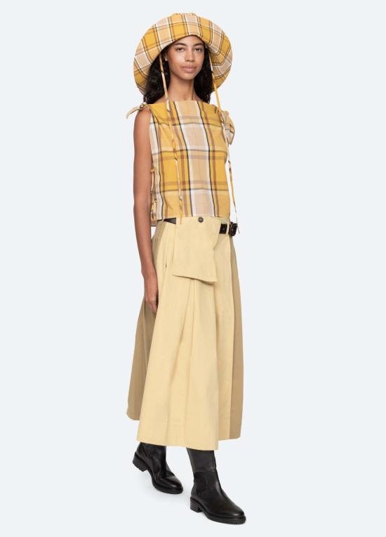  씨뉴욕 블라우스 씨 니 코플랜드 탑 옐로우 - SEA NY