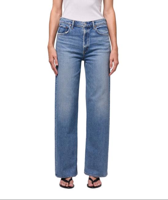  에이골디 데님 팬츠 아골드 렌 진 하이라이즈 와이드 레그 진 사이즈 측정