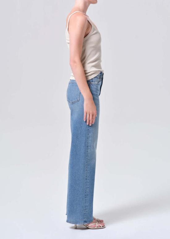  에이골디 데님 팬츠 아골드 렌 진 하이라이즈 와이드 레그 진 사이즈 측정 - AGOLDE