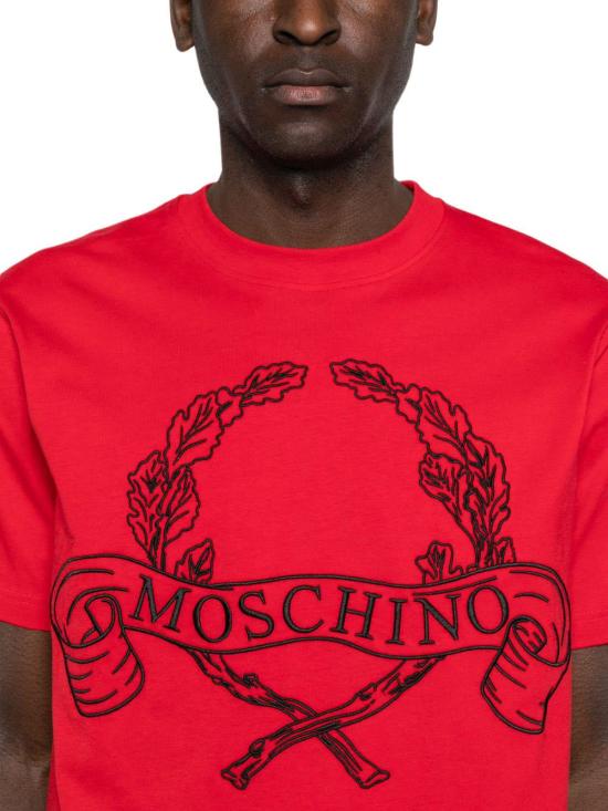 26SS 모스키노 반팔 티셔츠 A072202411115 RED - MOSCHINO
