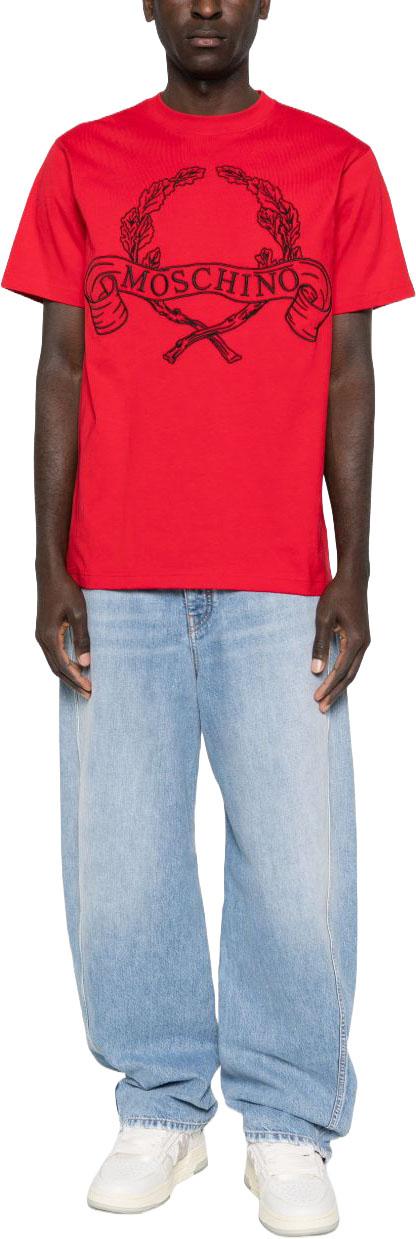 26SS 모스키노 반팔 티셔츠 A072202411115 RED - MOSCHINO