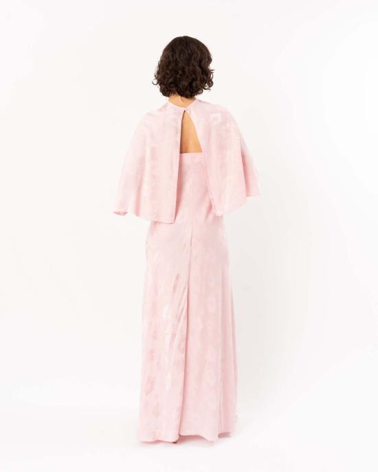  포르테포르테 롱 원피스 포르테 포르테 부케 자카드 바이어스 드레스 (케이프 피오니아 포함) - FORTE FORTE