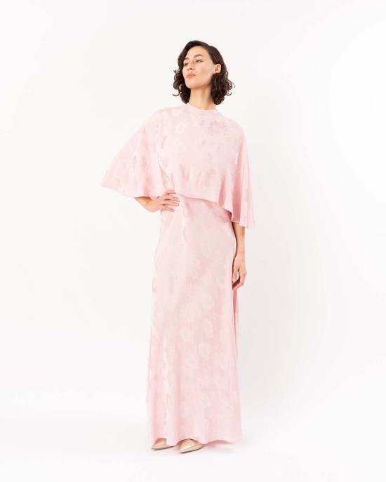  포르테포르테 롱 원피스 포르테 포르테 부케 자카드 바이어스 드레스 (케이프 피오니아 포함) - FORTE FORTE