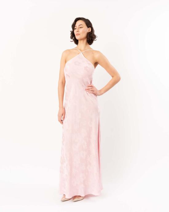  포르테포르테 롱 원피스 포르테 포르테 부케 자카드 바이어스 드레스 (케이프 피오니아 포함) - FORTE FORTE