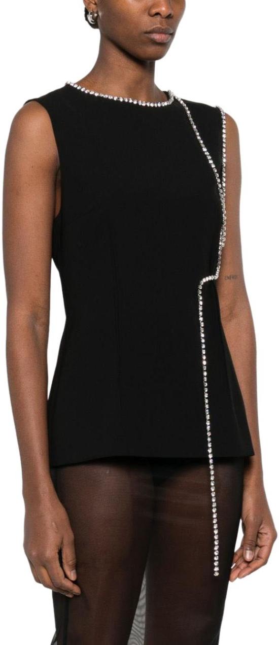 26SS 모스키노 민소매 티셔츠 A080452400555 BLACK - MOSCHINO