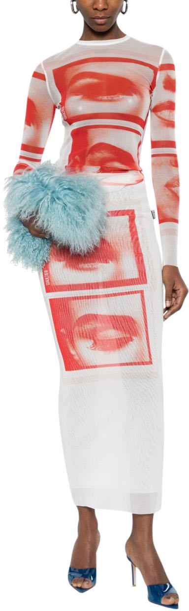 26SS 장 폴 고티에 미디 스커트 SK042M021P013014 DIVERS - JEAN PAUL GAULTIER