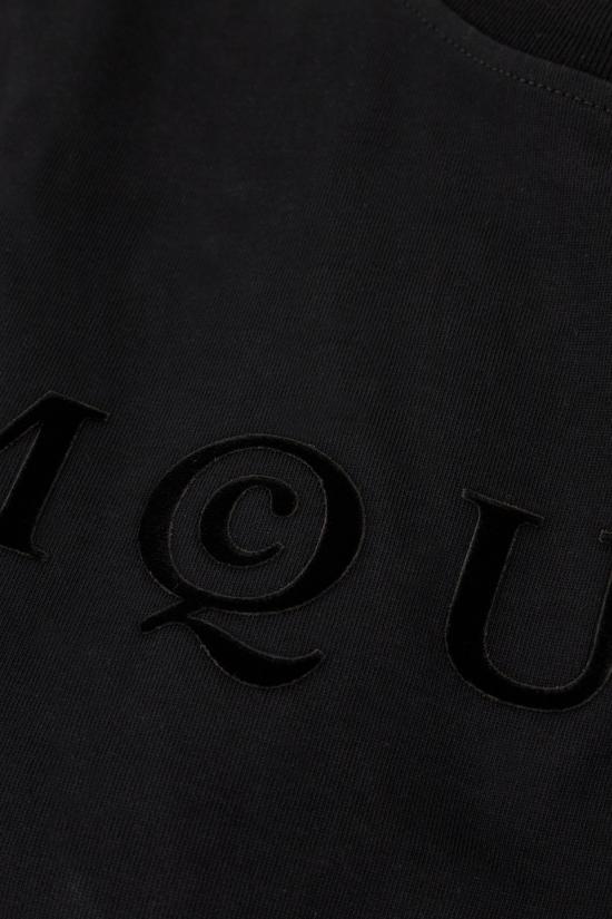 26SS 알렉산더 맥퀸 반팔 티셔츠 858325QLAE6 1000 BLACK - ALEXANDER MCQUEEN