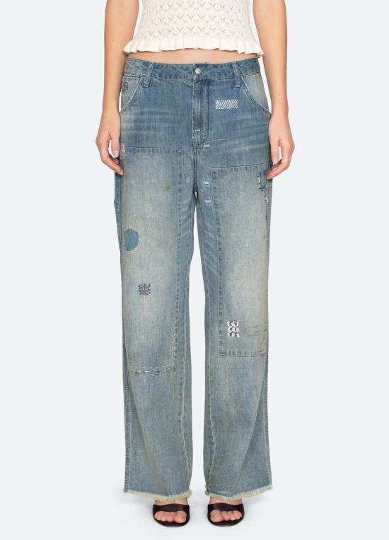  씨뉴욕 데님 팬츠 씨 니 클레어라 진스 블루 - SEA NY