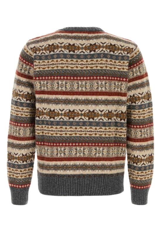 25FW 할리 오브 스코틀랜드 스웨터 M35747 BASALT Printed - HARLEY OF SCOTLAND