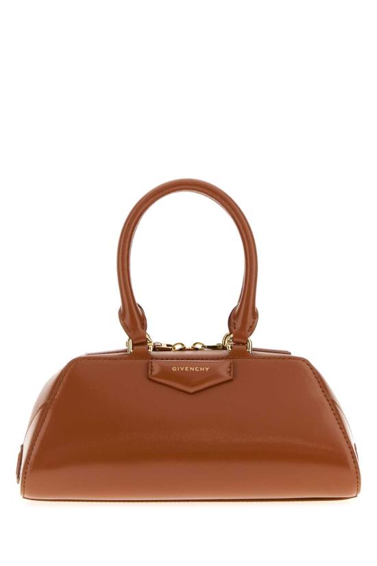 25FW 지방시 박스 레더 미니 안티고나 이스트 웨스트 백 BB5146B2AQ 235 Camel