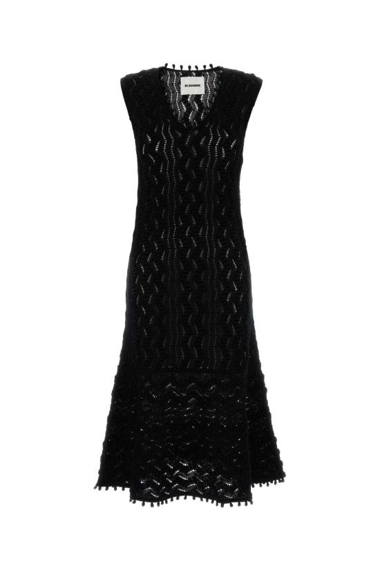 26SS 질샌더 롱 원피스 J02CT0560J15476 001 Black