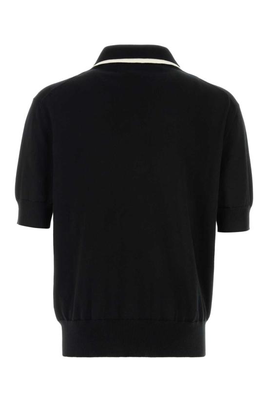 26SS 질샌더 폴로 티셔츠 J22GL0125J15466 001 Black - JIL SANDER
