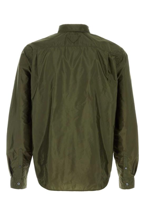 26SS 프라다 긴팔 셔츠 SC834SOOO1WQ9 F0161 Green - PRADA