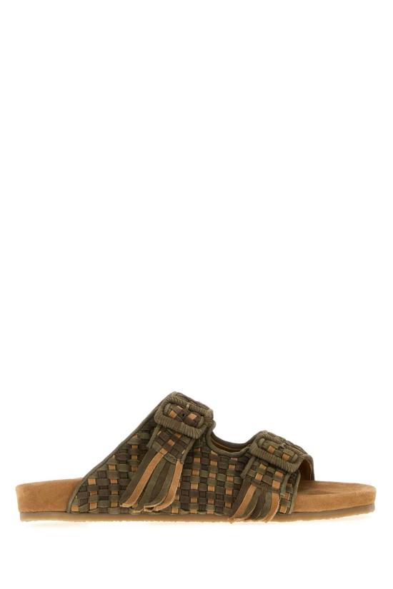 25SS 바지스트 뮬/슬리퍼 TR1666SHOE GREENKHAKI Multicoloured