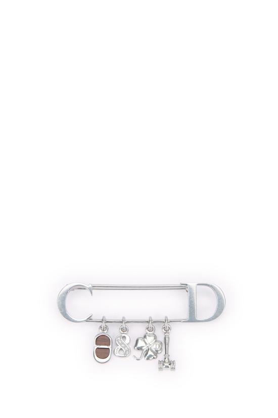 26SS 디올 브로치 V1738HOMMT 010 PALLADIUM