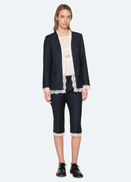  씨뉴욕 크롭 팬츠 Sea Ny Fiora 카프리 팬츠 네이비 - SEA NY