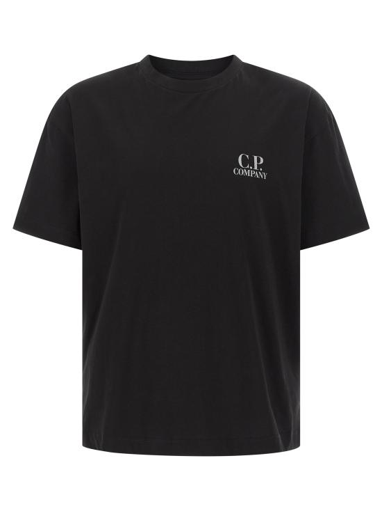 26SS 씨피 컴퍼니 30/1 저지 숏슬리브 로고 티셔츠 20CMTS086A005100W999 BLACK DOM