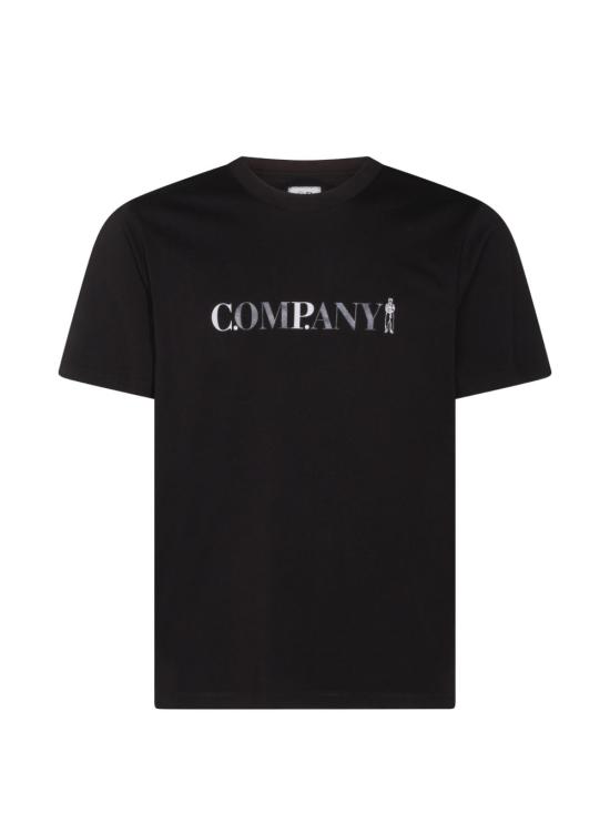 26SS 씨피 컴퍼니 30/1 저지 숏슬리브 로고 티셔츠 20CMTS085A005100W999 BLACK DOM