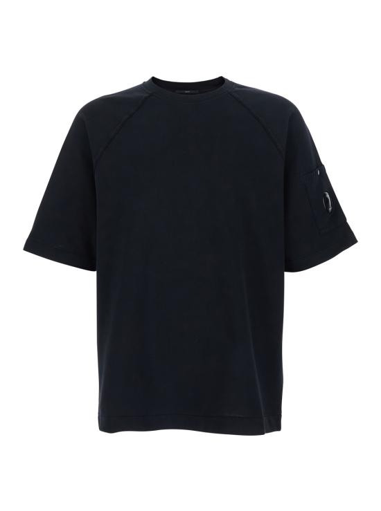 26SS 씨피 컴퍼니 라이트 플리스 숏슬리브 스웨트셔츠 20CMSS034A 002246G 999 BLACK DOM