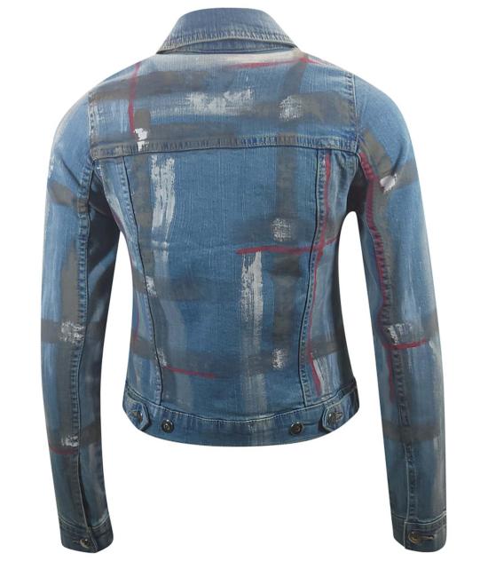  매디슨 메종 데님 자켓 바바라 슬림 데님 재킷 라이트 블루/브라운 - MADISON MAISON