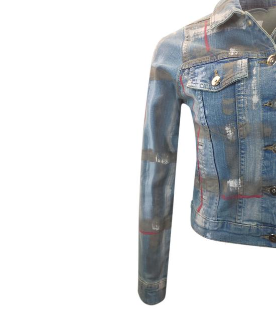  매디슨 메종 데님 자켓 바바라 슬림 데님 재킷 라이트 블루/브라운 - MADISON MAISON